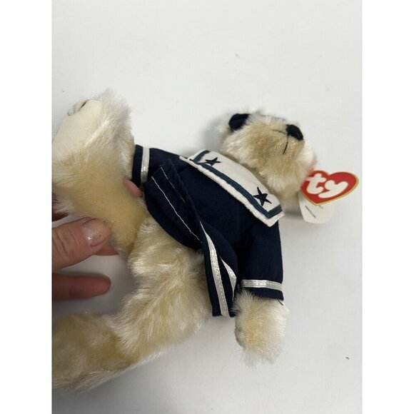 TY Attic Treasures "Breezy" 1993 Jointed Boating  Girl Bear   "Ahoy Mate !" NWT - Picture 3 of 11